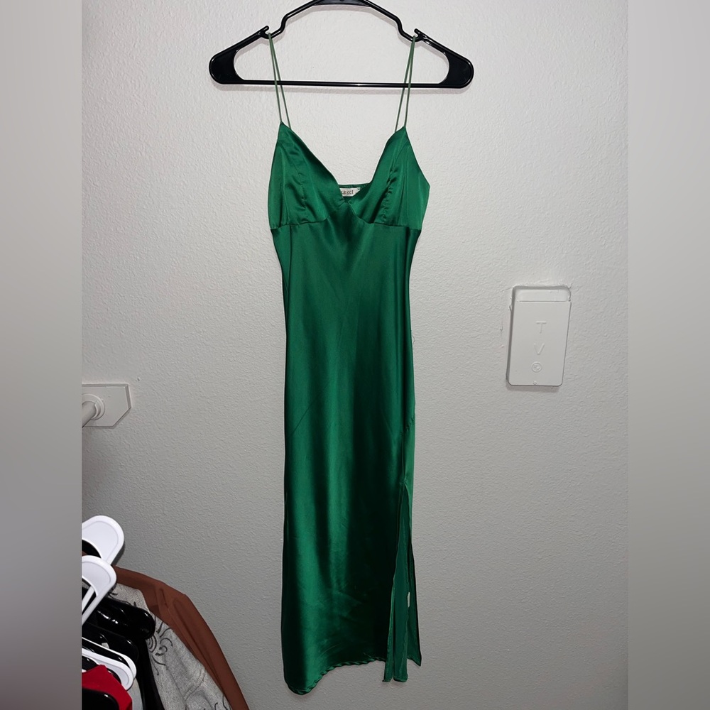 Emerald green dress
